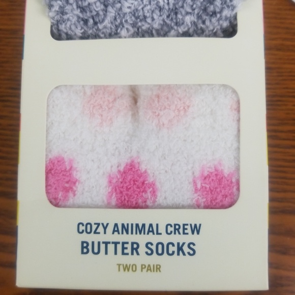 Tucker Tate Crew Socks Kitten Cozy M/L 2 Pair - Picture 3 of 8